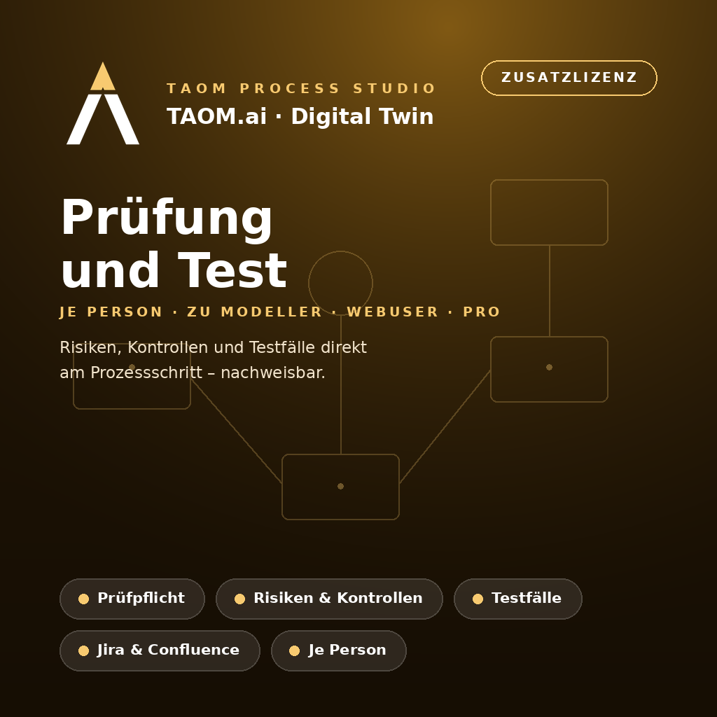 TAOM.ai – Zusatzlizenz Prüfung und Test